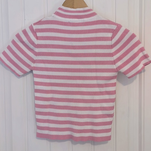 UNIF PINK STRIPED CROP TOP - Picture 3 of 3